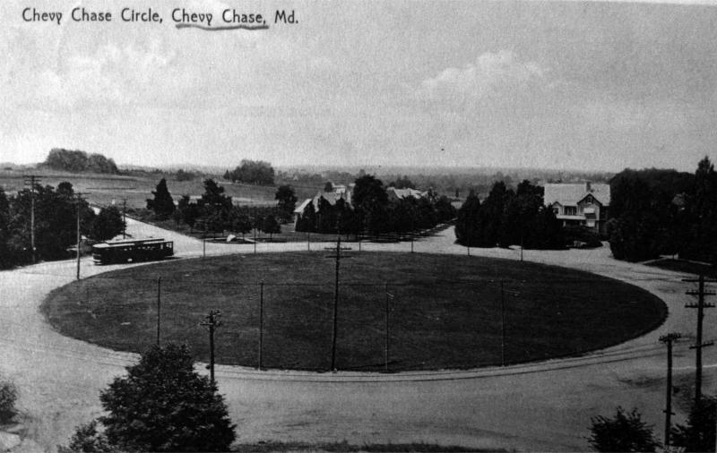 Chevy Chase Circle when it was brand new